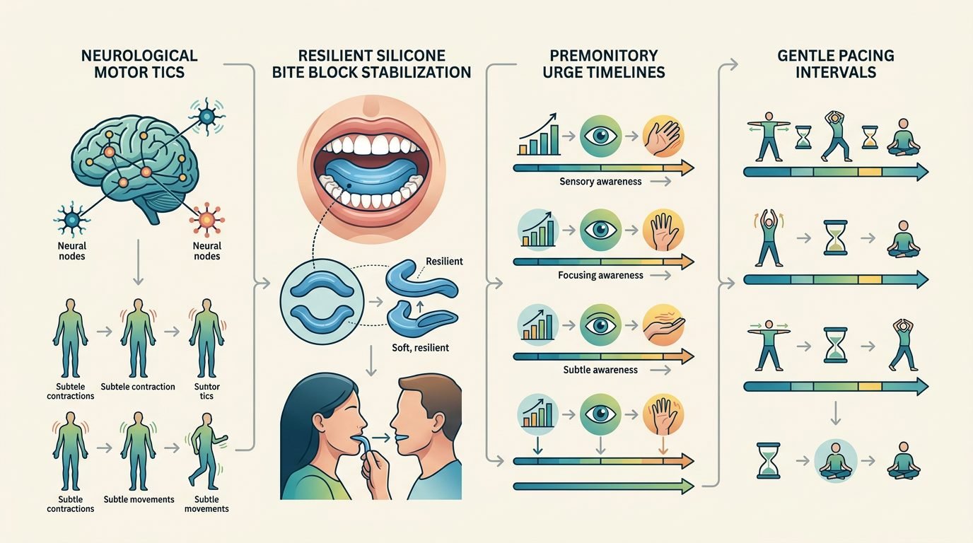 Ergonomic Protocol and Bite Protection Dynamics for Patients with Tourette Syndrome
