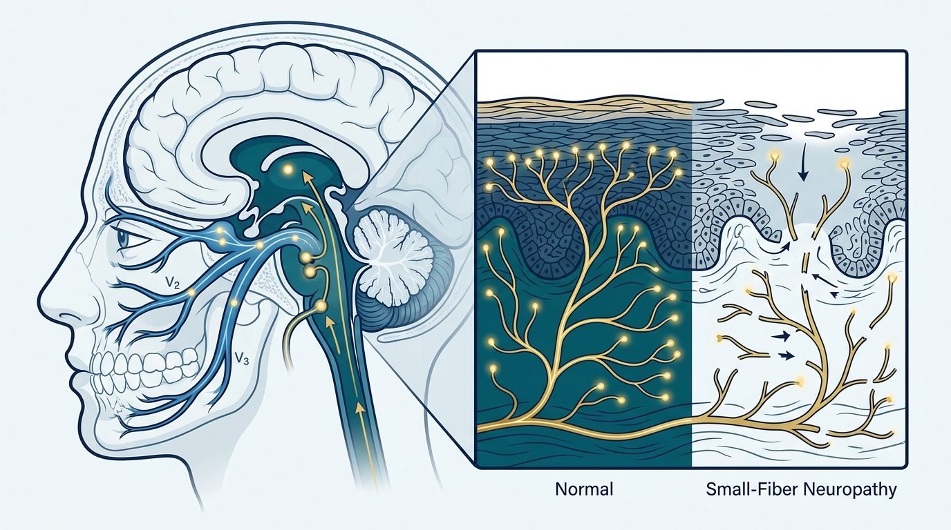 Via sensorial trigeminal e neuropatia de pequenas fibras na síndrome da ardência bucal