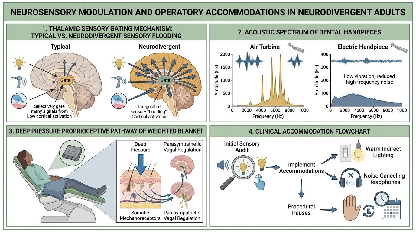 Neurosensory modulation and operatory accommodations in neurodivergent adults