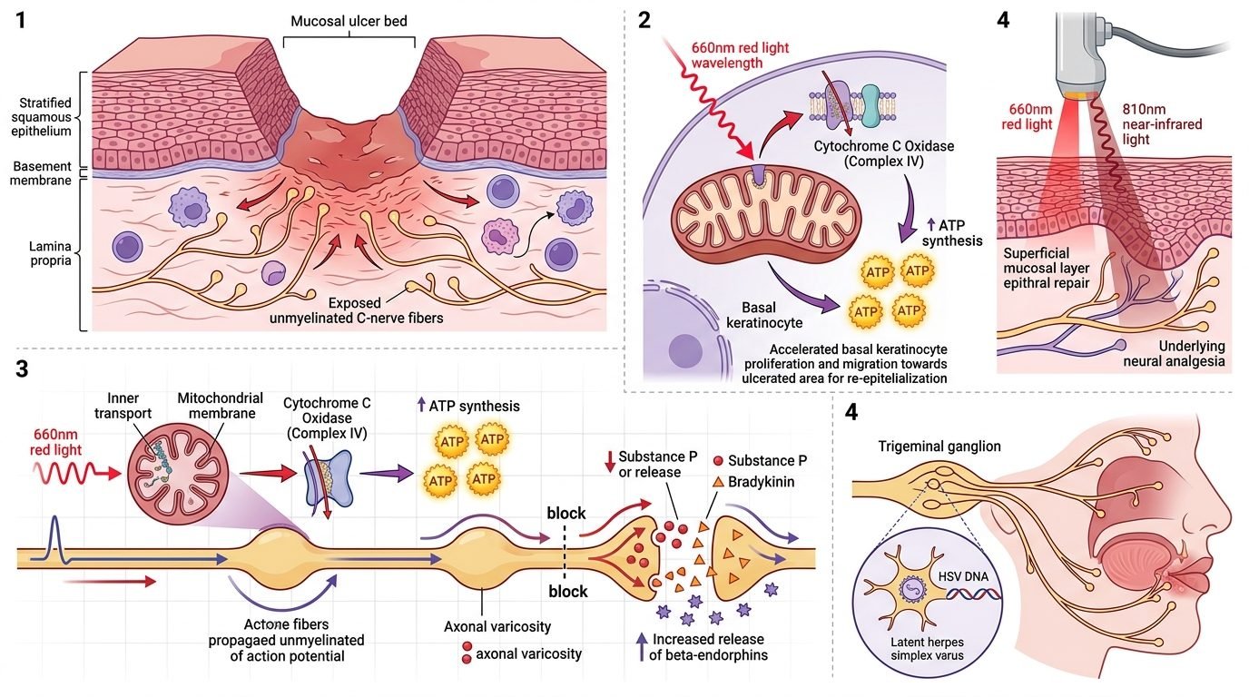 Photobiomodulation in recurrent aphthous stomatitis and herpes simplex labialis