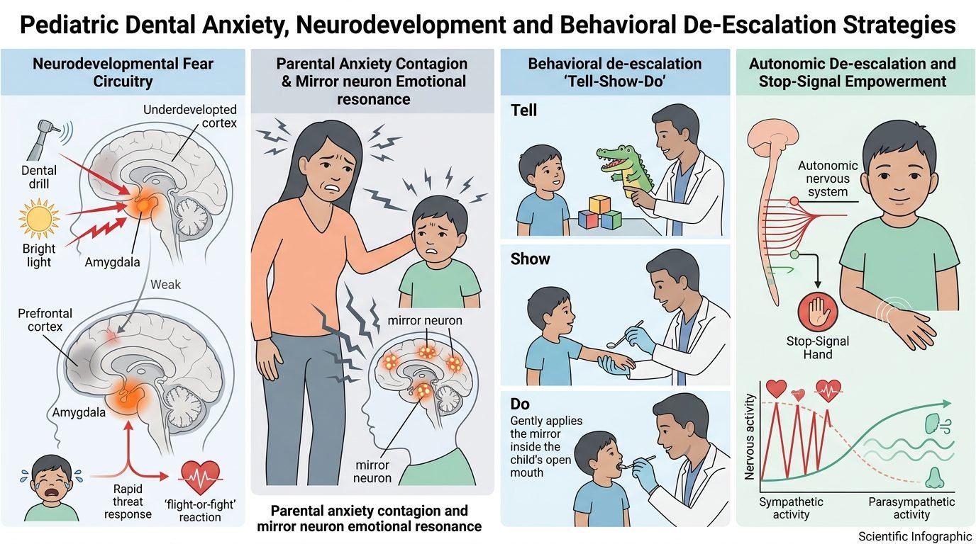 Pediatric dental fear neurobiology, parental anxiety contagion and Tell-Show-Do desensitization