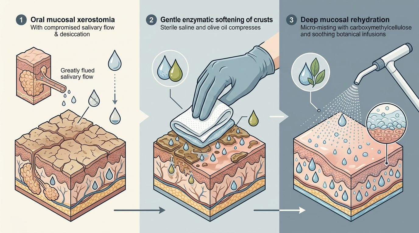Palliative Oral Mucosal Hydration and Debridement Protocol
